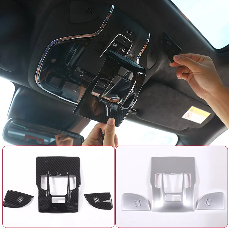 Per Maserati Levante Quattroporte 2013-2019 Abs Car Reading Light Cover Trim Decoration Strips Interni Roof Lamp Frames