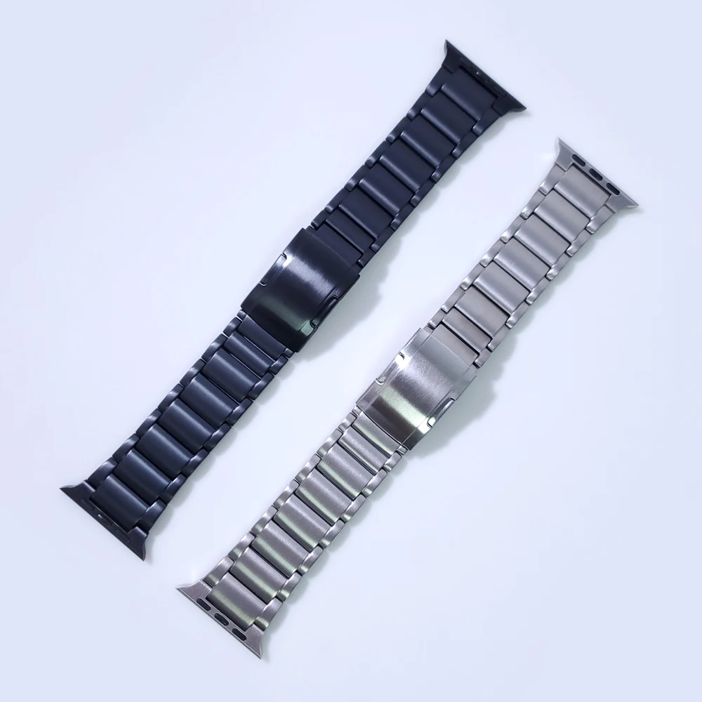 Cinturino In Acciaio Inossidabile Titanio + Metallo Per Iwatch 44Mm 42Mm 40 Cinturino Per Cinturino Apple Watch Luxury Series 5 6 Se Link Bracelet