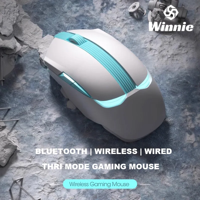 James Donkey Rs3 Thri Mode Wireless Bluetooth Mouse Leggero 19000Dpi Pixart3370 Mouse Da Gioco Kailh Micro Switch Mouse Da Ufficio