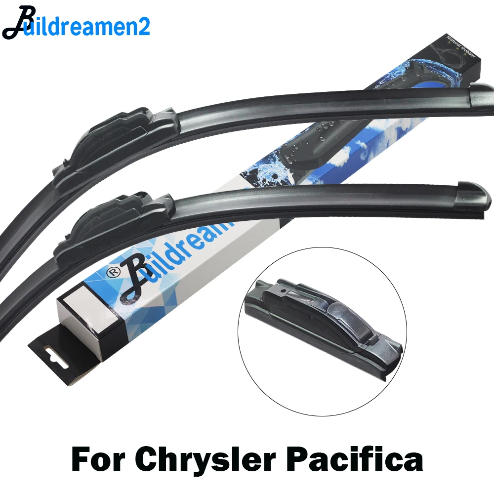 Buildreamen2 Per Chrysler Pacifica Lama Tergicristallo Dell'Automobile Di Trasporto Parabrezza Anteriore Di Gomma Tergicristallo Styling Fit J Gancio 