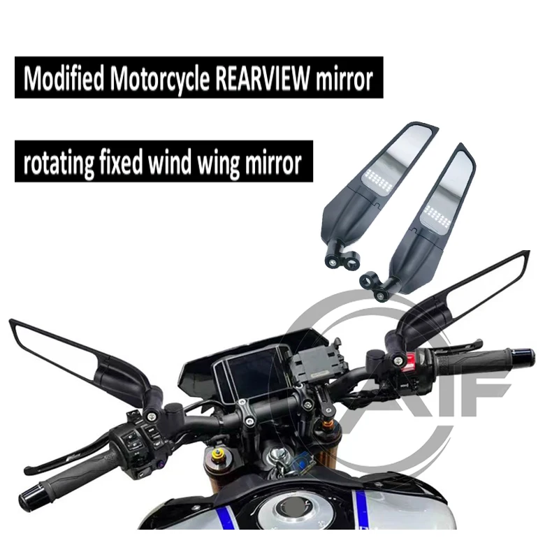 Per Vespa Gts 150 300 Gts Seper 150 300 Sprint 150 125 Specchietto Retrovisore Moto Modificato Rotante Riflettore Ala Vento Fisso