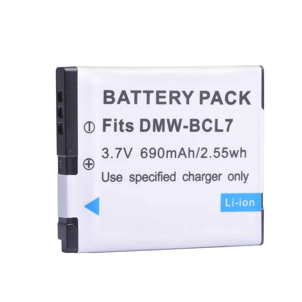 Batteria Dmw Bcl7 Bcl7E Bcl7Pp Dmw-Bcl7 Per Panasonic Lumix Dmc-Fs50 Dmc-Sz10 Sz9 Sz8 Sz3 Dmc-Xs1 Xs3 Dmc-F5 Dmc-Fh10