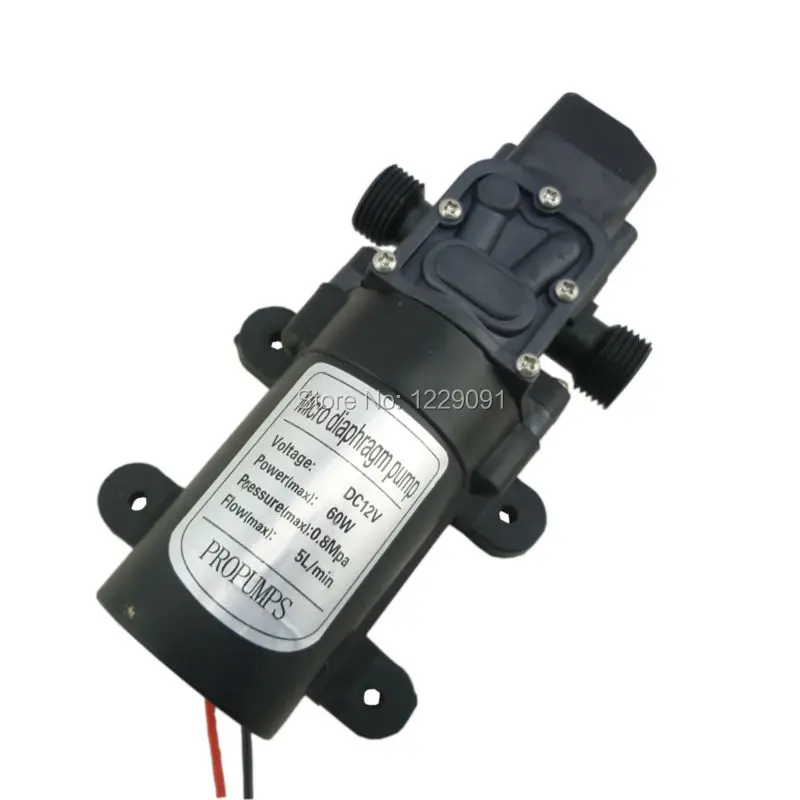 Dc 12 Volt 24 Volt 60W 5L/Min Piccolo 12 V Pompa Acqua Interruttore Automatico Della Pressione Di Controllo