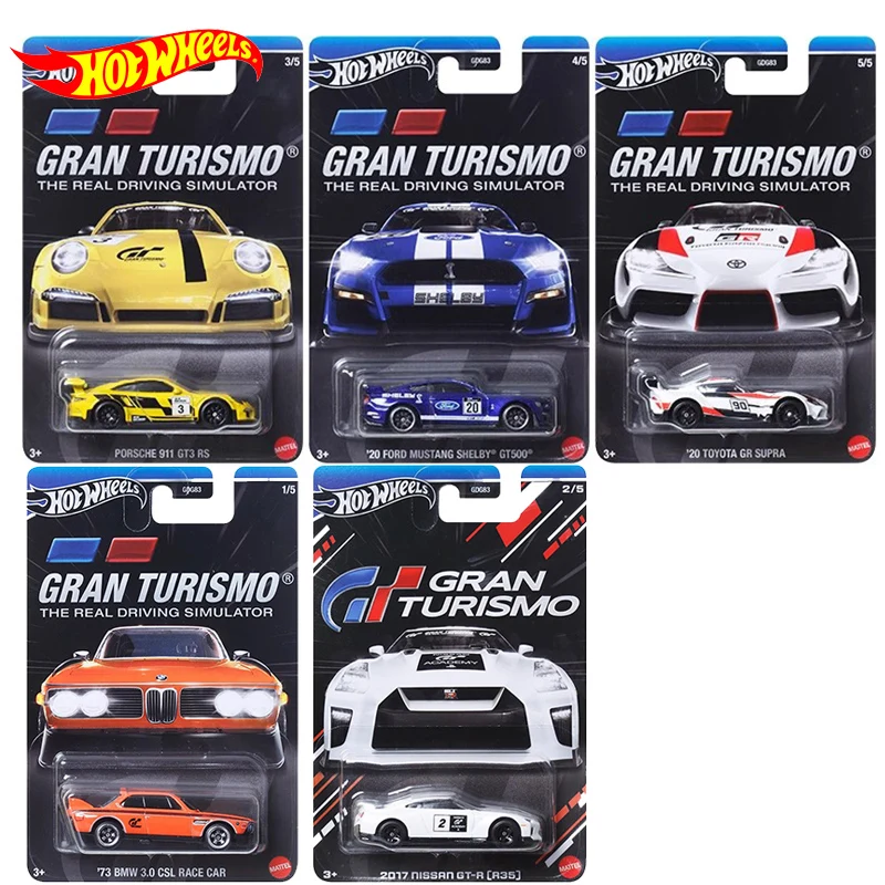 Original Hot Wheels Car Gran Turismo Real Driving Simulator Lega Bmw Ford Mustang Toys For Boys 1/64 Nissan Toyota Vehicle Gift
