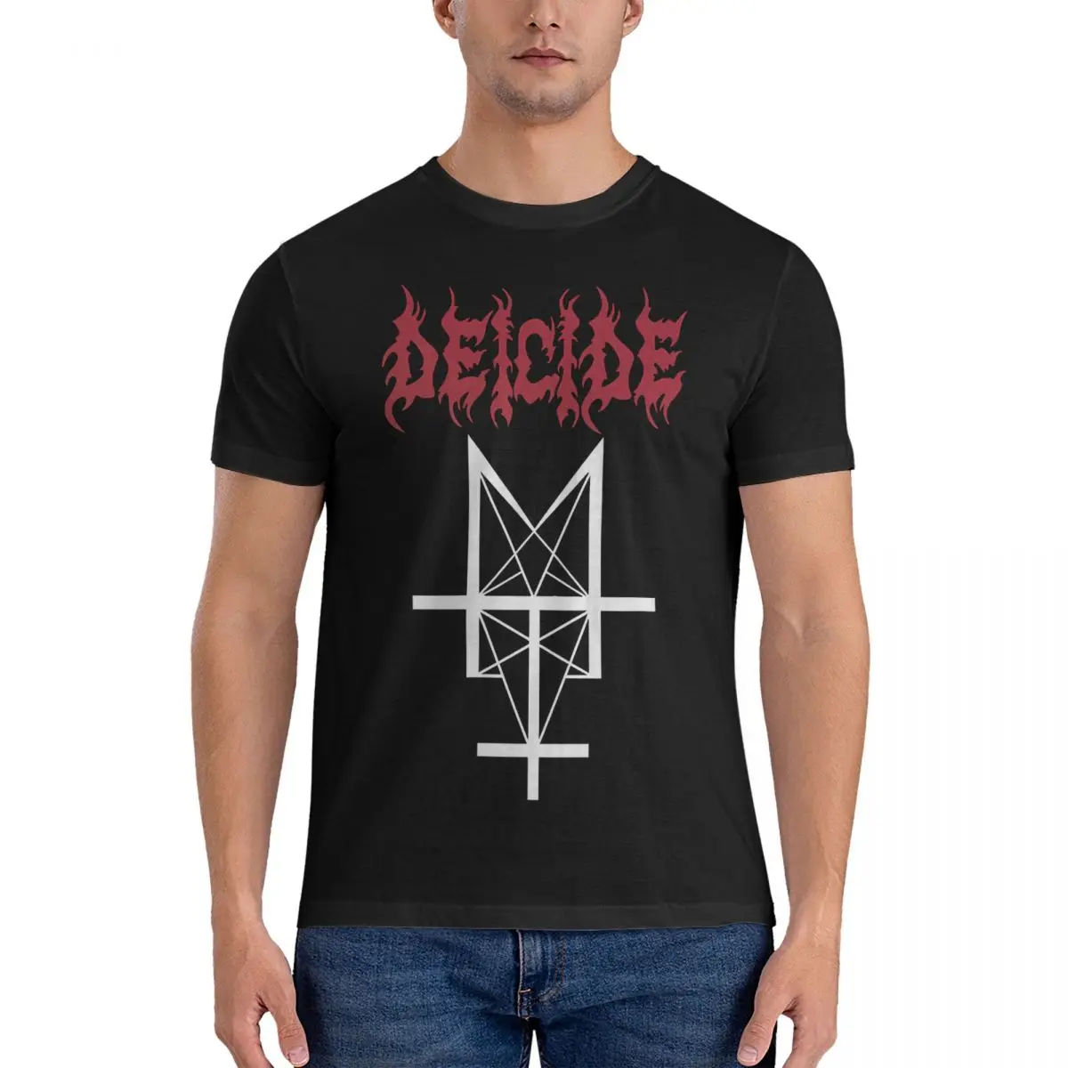 Trifixion Symbol Underground Hype T-Shirt Per Uomo 100% Cotone Vintage T-Shirt Girocollo Deicide Tees Vestiti A Maniche Corte