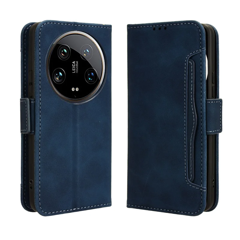 Per Xiaomi 14 Ultra Case Premium Leather Flip Multi-Card Slot Cover Per Xiaomi 14 Ultra Phone Case