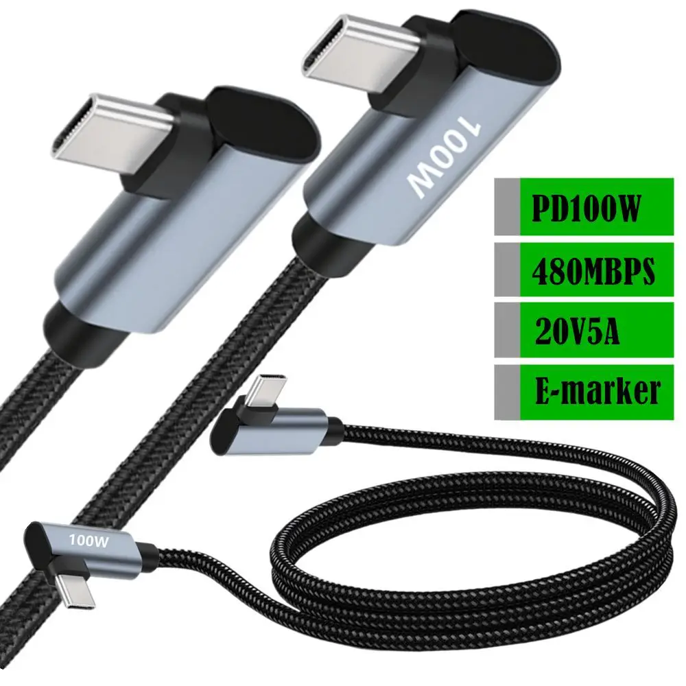 Cavo Di Ricarica Pd100W A Ricarica Rapida 20V 5A Type-C Ricarica Rapida Adatto Per Laptop Huawei Apple Phone