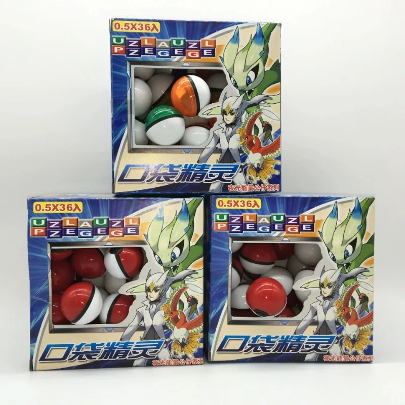 Pokemon Toys Palla Da Elfo Con Bambole Glow-In-The-Dark Pikachu Charizard Jigglypuff Gengar Eevee Snorlax Pvc Anime Figures Model Toys