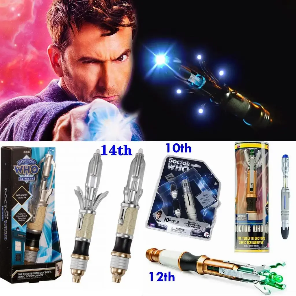 Il 14Th Cacciavite Sonico Del Dottore 12Th Doctor Who Go Years 14Th Sonic Con Luce E Suoni Modello Glow In The Dark Toys Figure