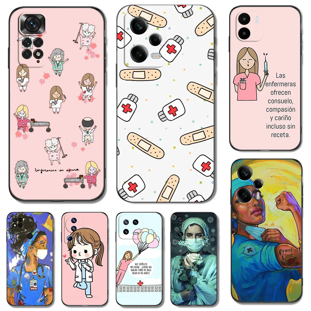 Custodia In Tpu Nero Per Xiaomi 13 Pro Lite Cover Per Telefono Funny Medicine Doctor Nurse