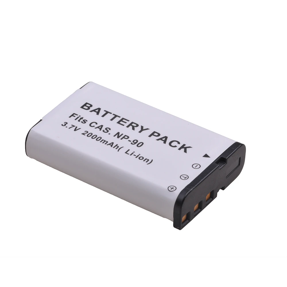 Tectra 2000 Mah 1 Pcs Np-90 Np 90 Np90 Batteria Per Casio Exilim Ex-Ex-H10, Exh10, H10, Exilim Ex-Ex-H15, Exh15, H15, Exilim Ex-Ex-Fh100