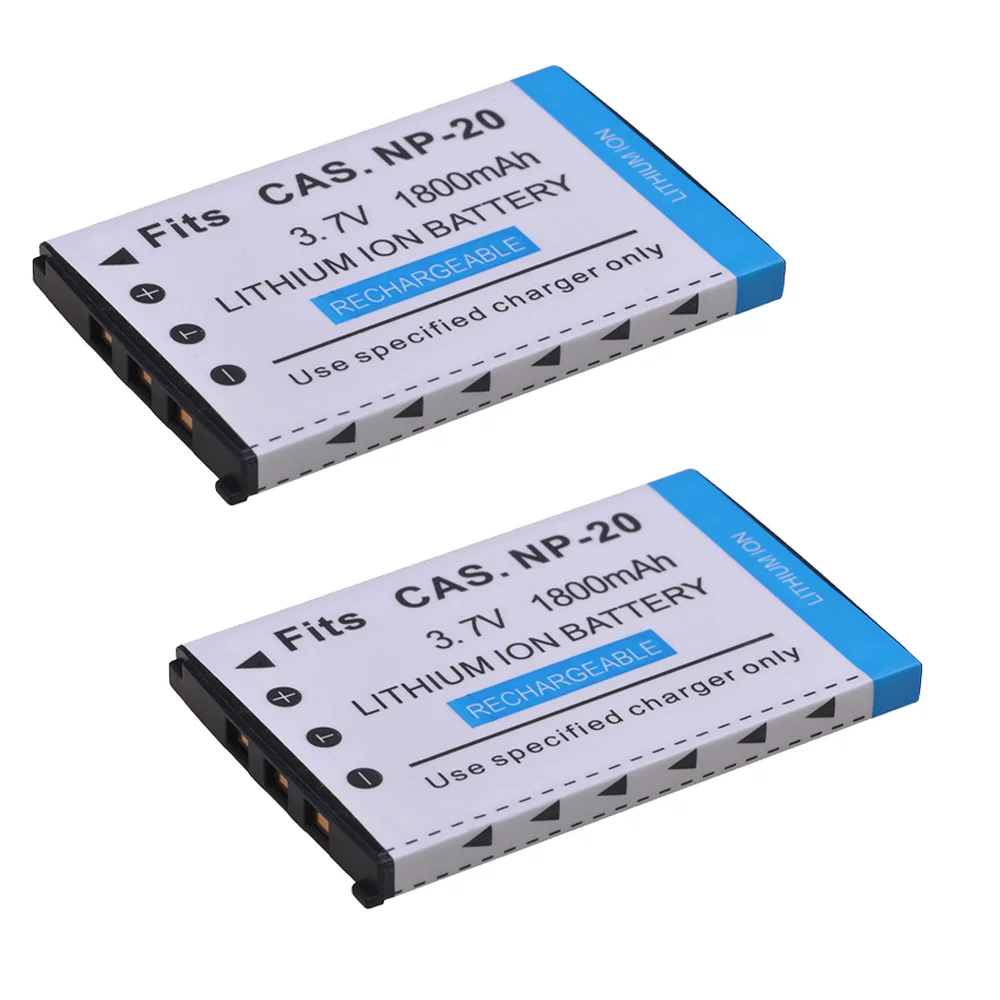 Np-20 Batteria Bateria Np20 Per Casio Exilim Ex-M1 M2 S1 S1Pm S2 S3 S4 Z3 Z4 S100 Z8 Z40 Z65 Z70 Z75 S20 S770 Accessori