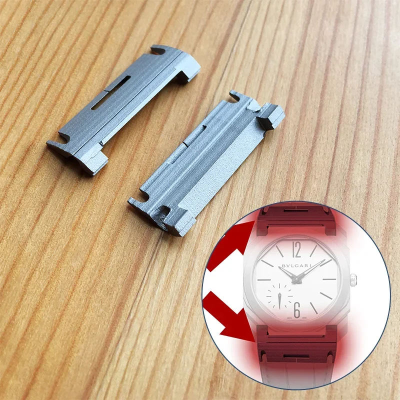 Inserti Metallici Con Cinturino Da 29.38Mm All'Interno Per Orologio Automatico Bvlgari Octo