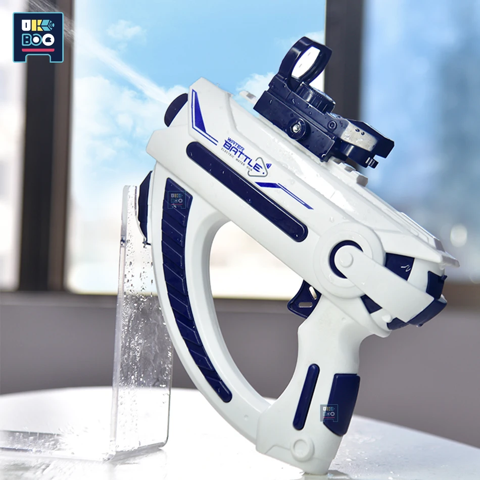 Space Automatic Electric Water Cannon Cool Summer Beach Pool Play Toys Giochi All'Aperto Shooting Battle Water Gun For Kids