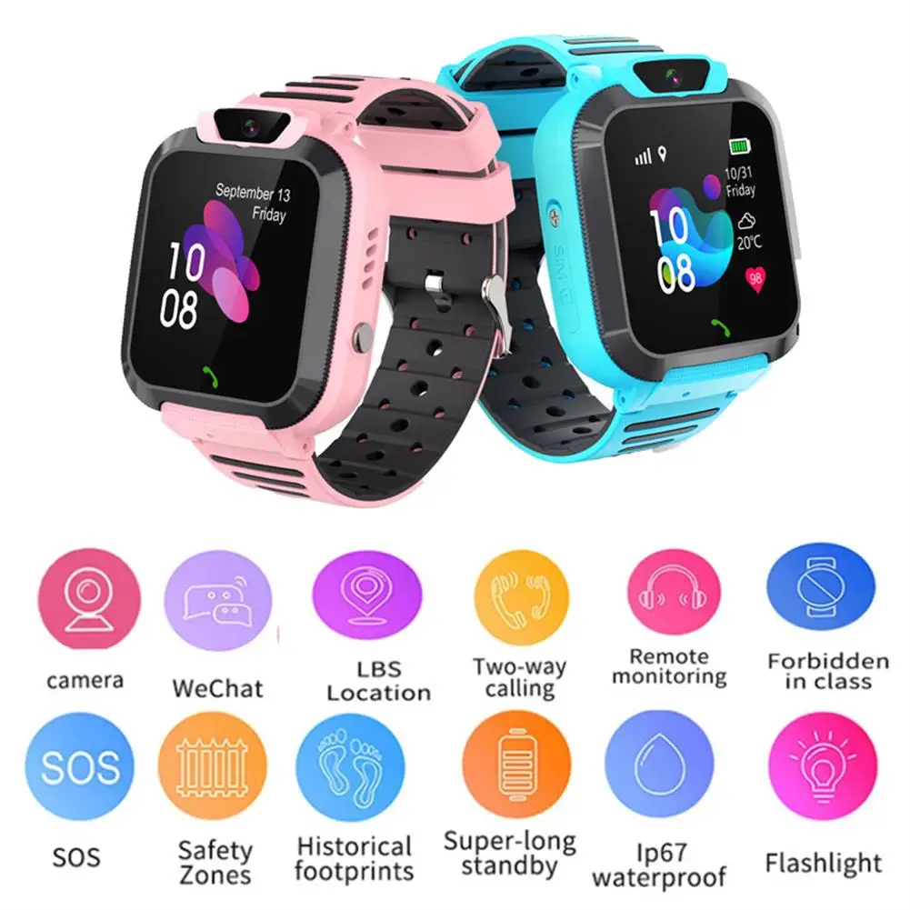 Orologio Intelligente Per Bambini Impermeabile Sos Positioning Finder Touch-Screen Call Phone Watch Q16S Per Ragazzi E Ragazze