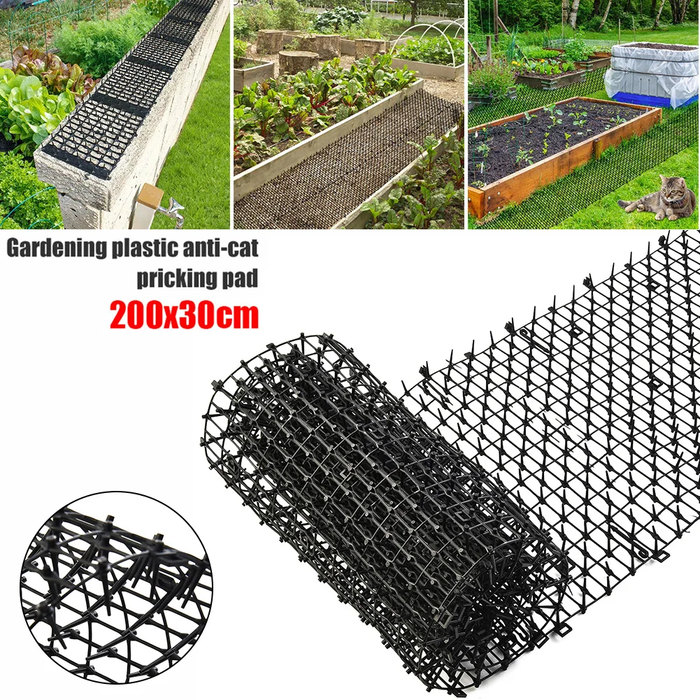2M Cat Thorn Mat Pest Dog Cat Scat Mat Giardinaggio Protegge Le Piante Spikes Straps Deterrente Keep Cat Dog Away Scavare Forniture Per Animali Domest
