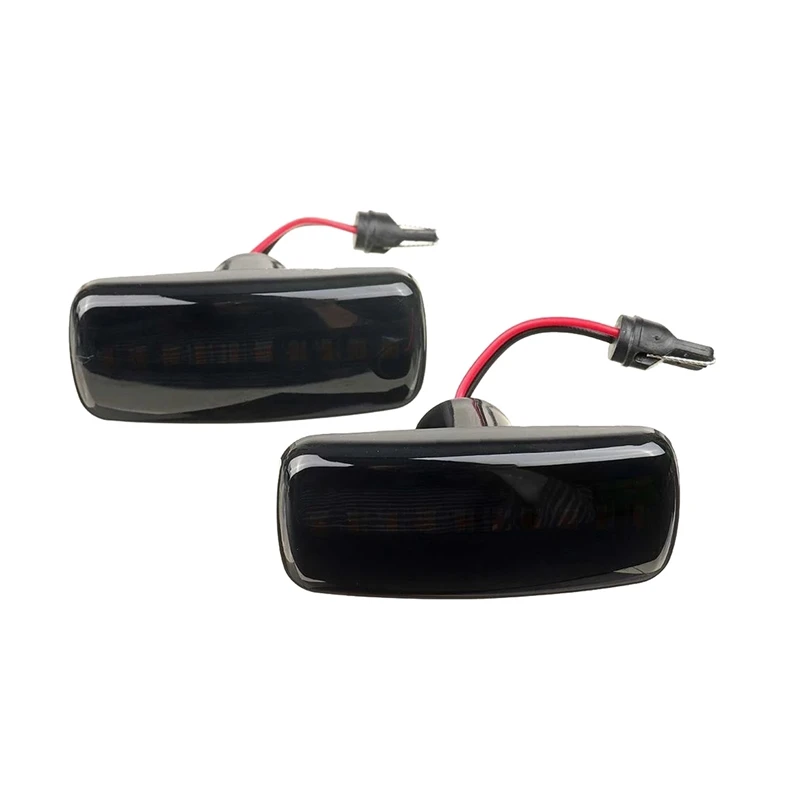 4X Per Chrysler 200 300C Sebring Dodge Caliber Nitro Lancia Jeep Compass Car Led Side Marker Light Nero