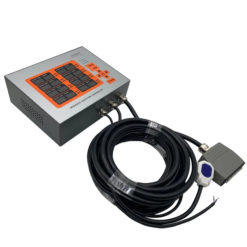 Pin Valve Hot Runner Timing Controller Hsdr Orange Style 8 Group Gas Oil Valve Universal Retarder Time Controller