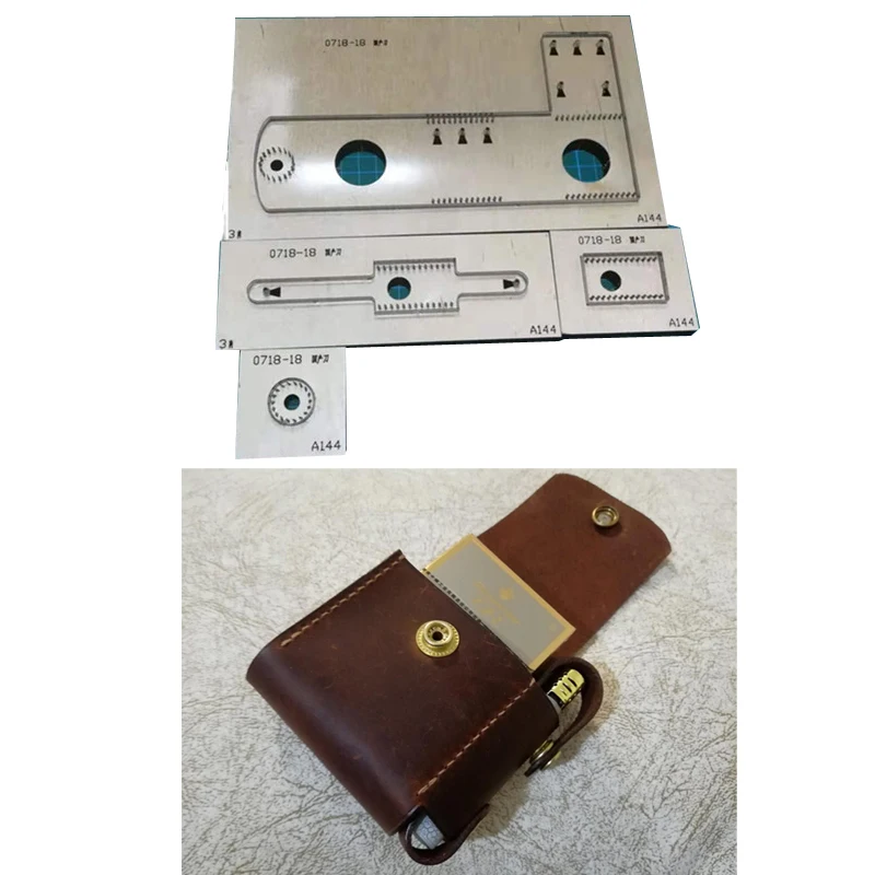 Steel Rule Dies Cut Diy Leather Craft Sigaretta Fire Lighter Bag Case Die Cutter Knife Mold Hand Punch Tool Template