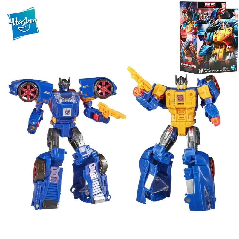 In Magazzino Original Strappo Transformers Power Of The Primes Punch Counterpunch Anime Figure Action Figures Model Toys