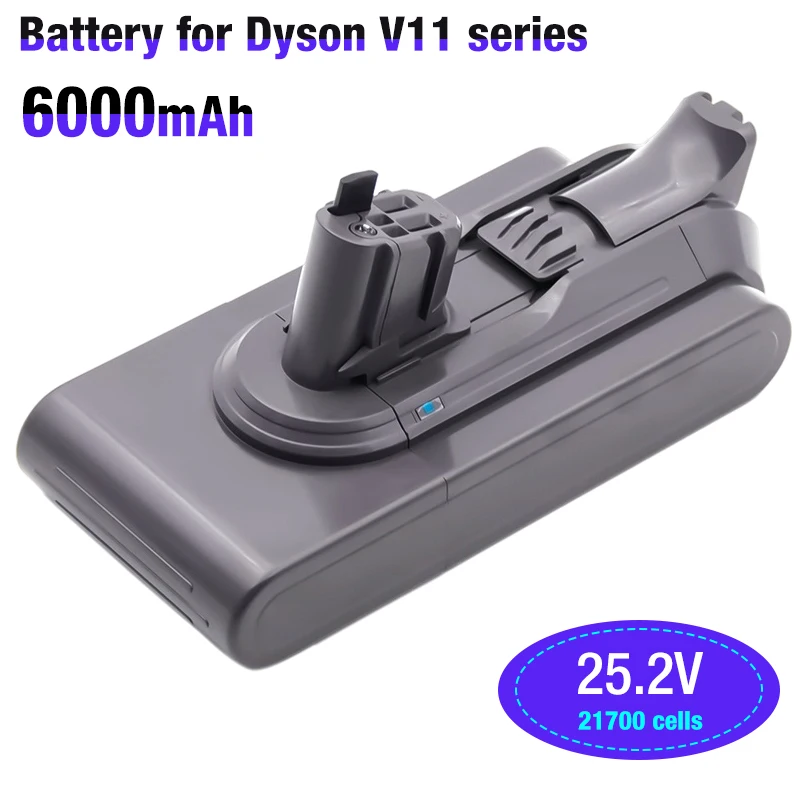 V11 25.2V 6000Mah Li-Ion Batteria Di Ricambio Ricaricabile Click-In Per Dyson Cordless Vacuum V11 Absolute V11 Completo Sv15