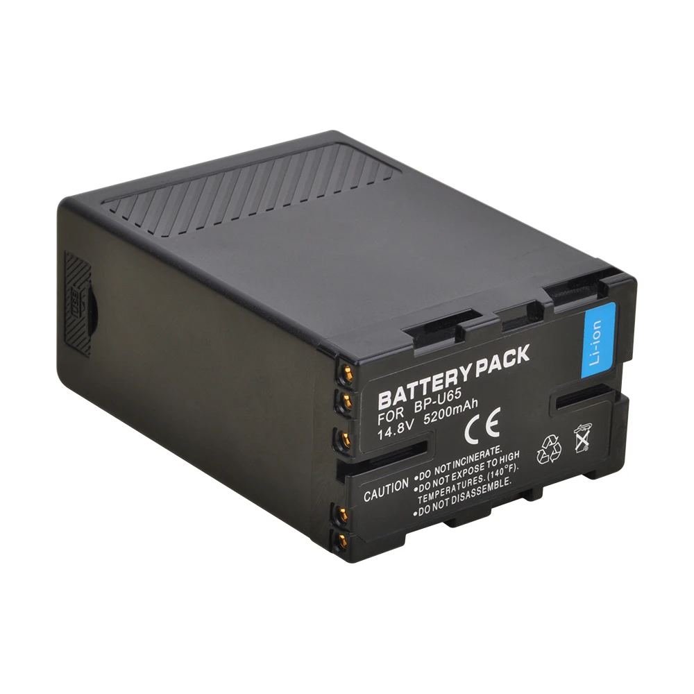 Batteria Per Fotocamera Bp-U65 Bp U65 5200Mah Con Usb E D-Tap Porte Per Sony Pmw-100 Pmw-150 Pmw-160 Pmw-200 Pmw-300 Pmw-Ex3 Pxw-Fs5