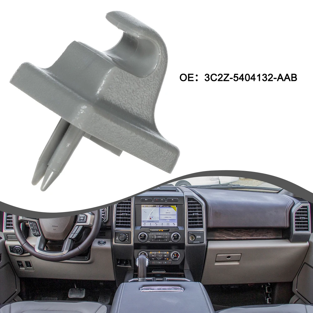 Per Ford E150 E250 E350 2008-2014 Econoline Van Grey Sun Visor Clip Fermo Grigio Sun Visor Clip Fermo Kit