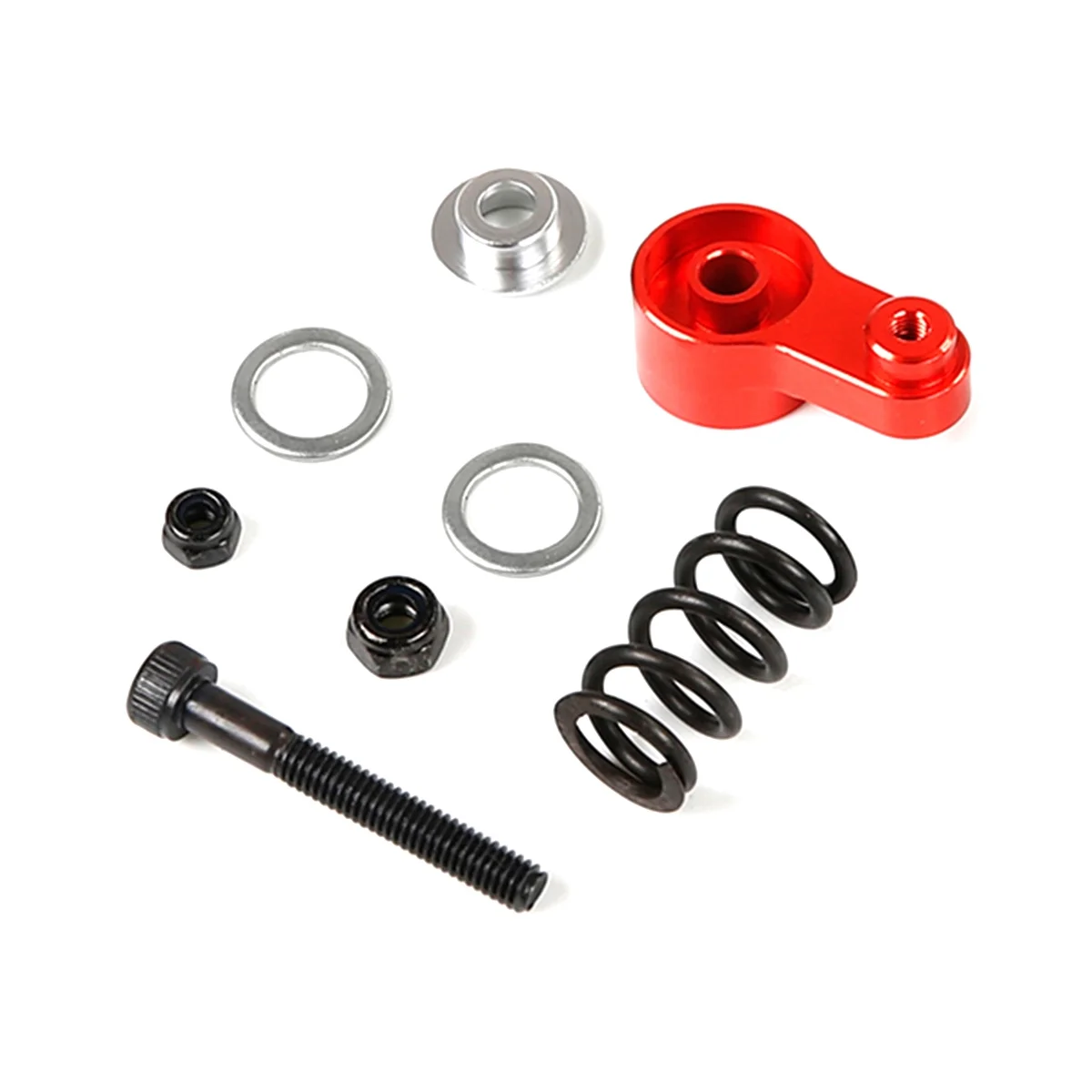 Per Baha Cnc Metal Buffer Bilanciere Kit Per 1/5 Baha Rovan Km Baja 5B 5T 5Sc Rc Ricambi Auto, Rosso