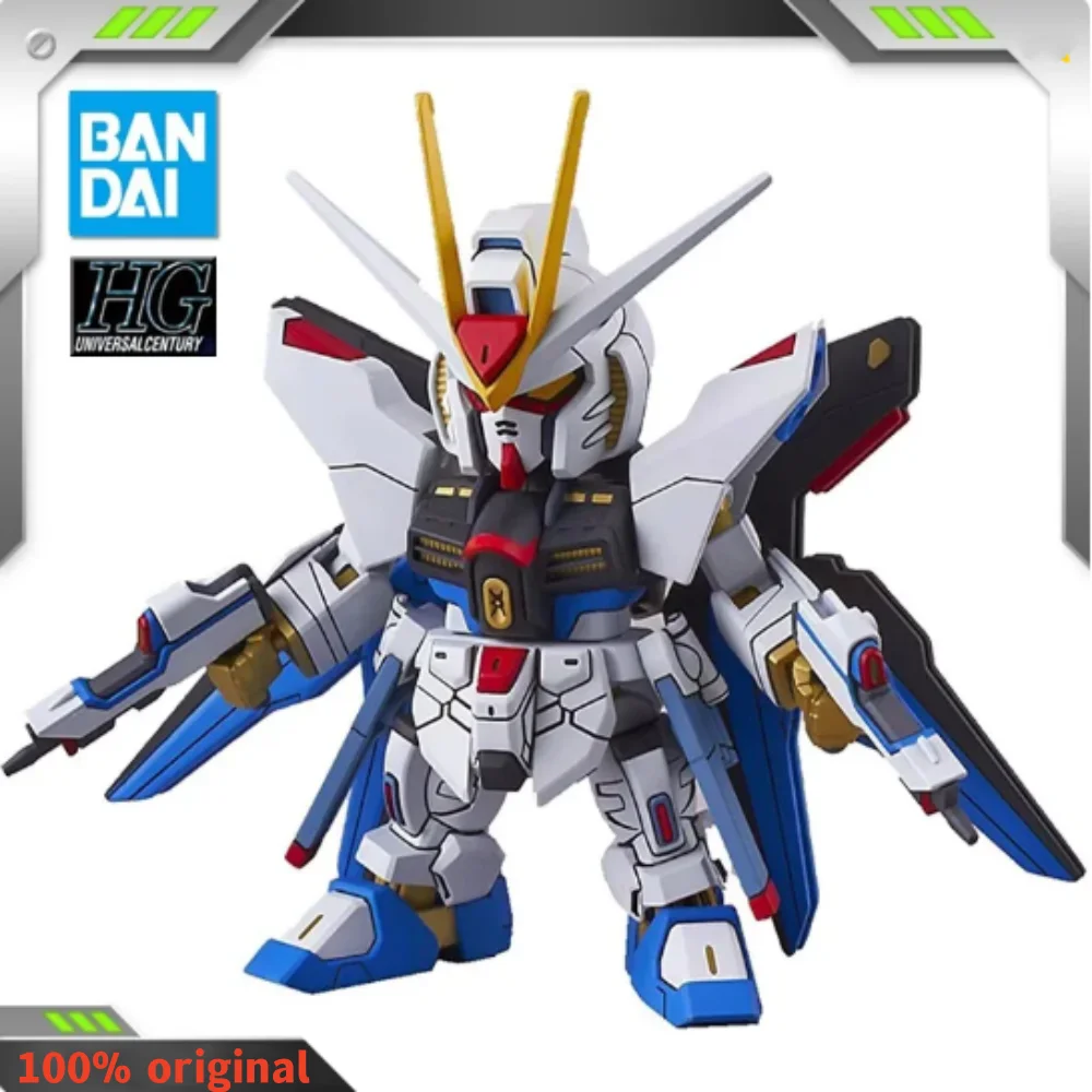 Bandai Original Gundam Model Kit Sd Strike Freedom Gundam Mobile Suit Gundam Figures Anime Character Ornaments