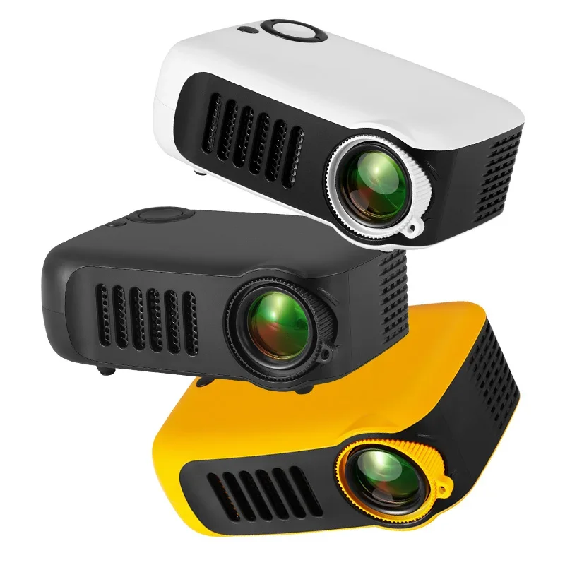 A2000 Mini Proiettore Home Cinema Teatro Portatile 3D Led Videoproiettori Gioco Laser Beamer 4K 1080P Tramite Porta Hd Smart Tv Box