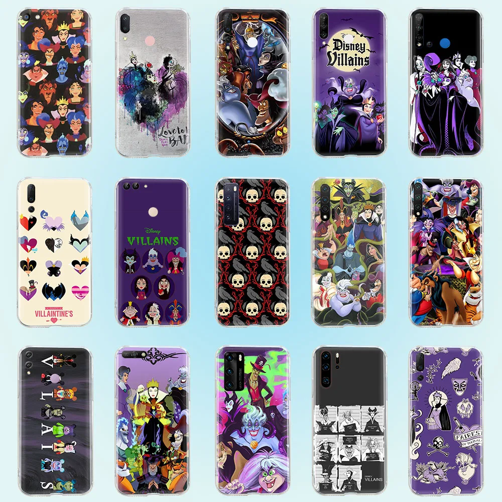 Custodia Sh-32 Disney Villain Per Iphone 14 Plus 13 Mini 15 11 Pro X Xs Max Cover Trasparente