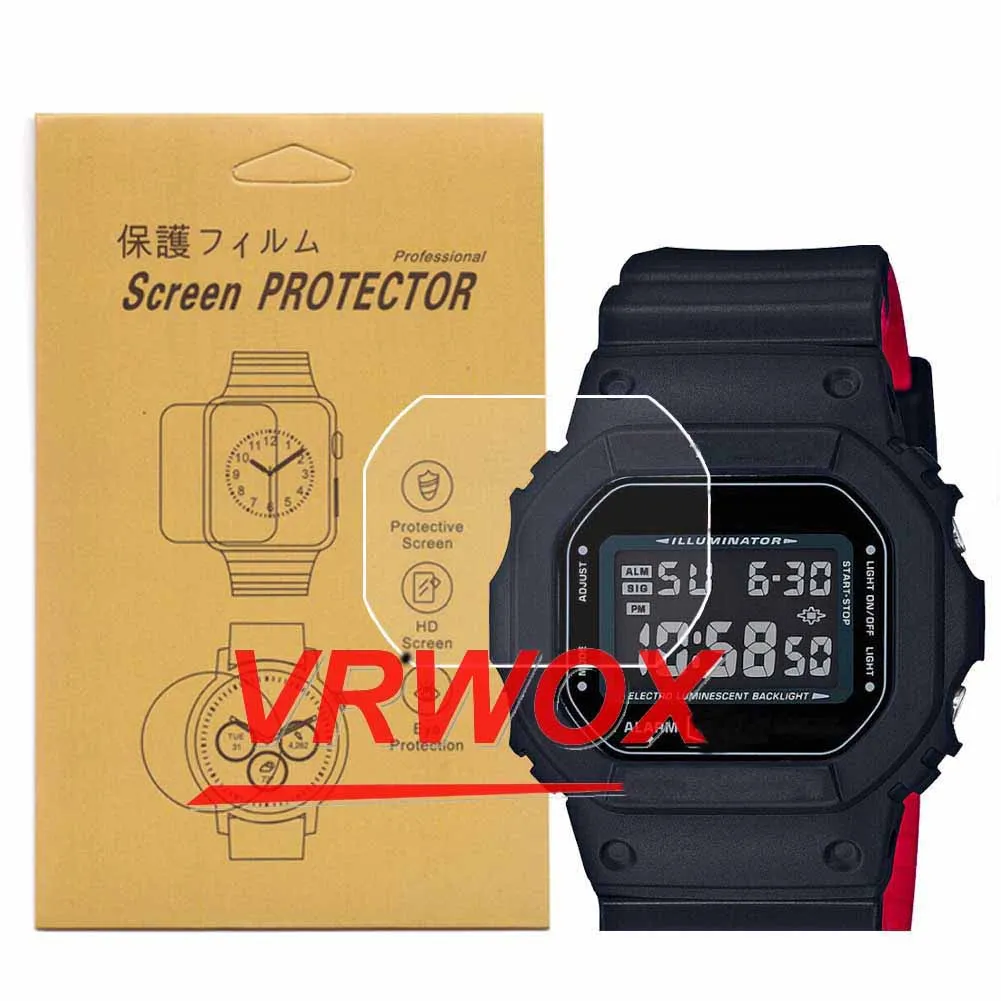 1-3 Pcs Protector Per Dw-5600 Dw5600E-1V Gw-B5600 Dw-5600Bb Dw-5600Bb-1Dr 5600 Clear Tpu Nano Screen Protector Antideflagrante