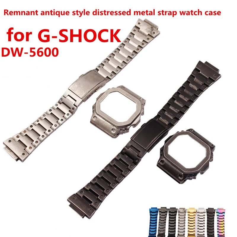 Cinturino In Metallo In Acciaio Inossidabile Per Dw-5600 Gw-5035 Gw-B5600 Dw-5600E Dw-5600 Dw-5600Hr Dw-5600Luc-1 Gw-5000 Gwx-5600