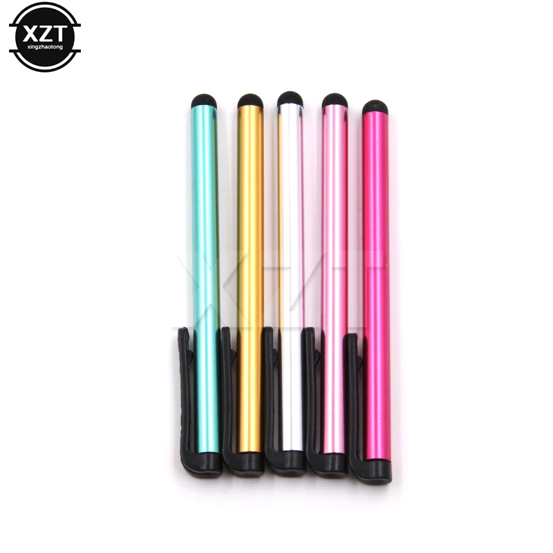 10Pcs/Lot Capacitive Touch Screen Stylus Pen For Iphone 5 4S Ipad 3/2 Ipod Touch Suit For Universal Smart Phone Tablet Pc Pen