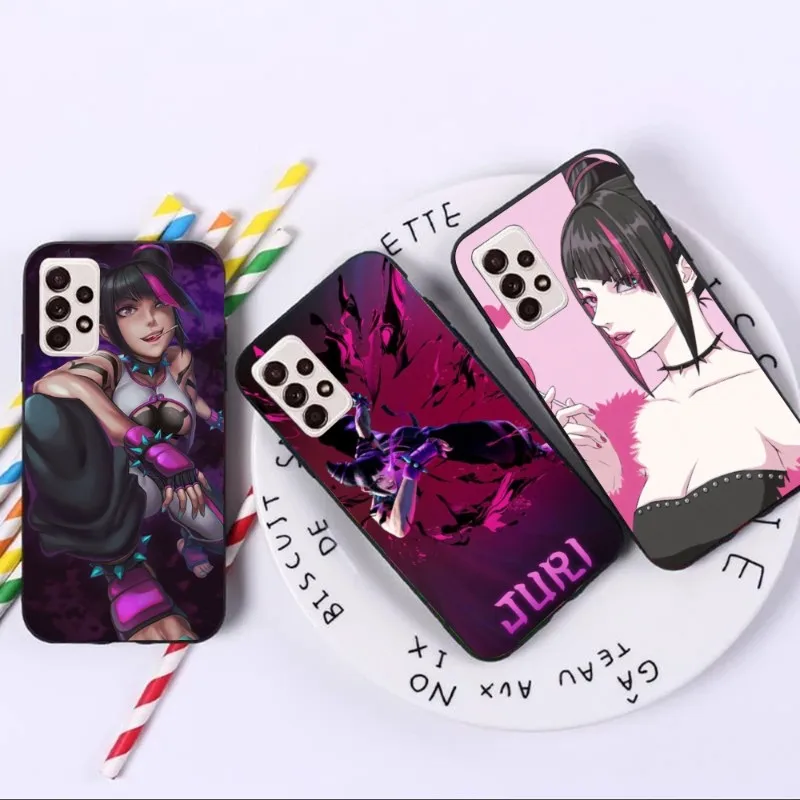 Custodia Per Cellulare Sf Juri Han Per Samsung A91 A81 A73 A72 A71 A30S A20 A12 A13 A52 A53 4G 5G Cover Morbida Nera Per Telefono Funda