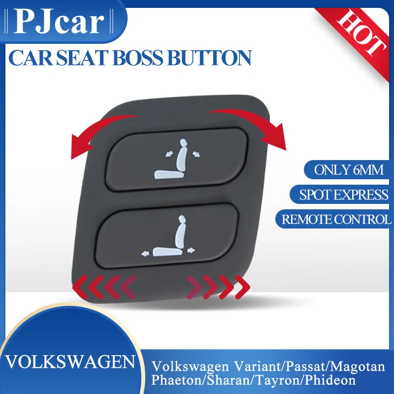 Caricabatteria Auto Pj Per Power Seat V.W Phaeton Magotan Cc Toureg T-Roc Scirocco Accessori Interni Pulsante Wireless Primo Ufficiale
