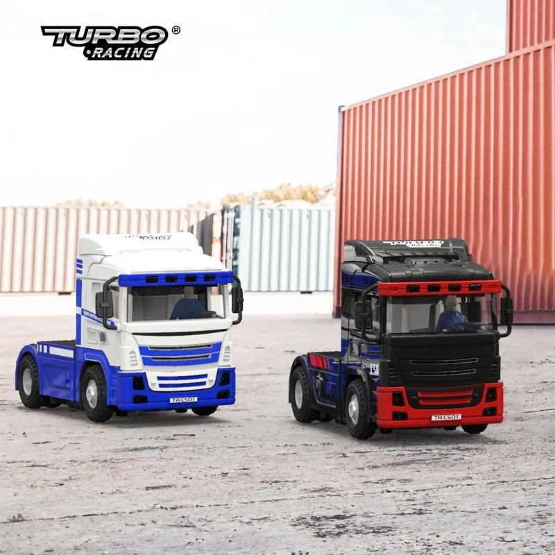 Nuovo Turbo Racing C50 Trailer Head/Trailer Board 1:76 Mini Camion Telecomandato A Quattro Ruote Motrici Giocattolo Per Bambini