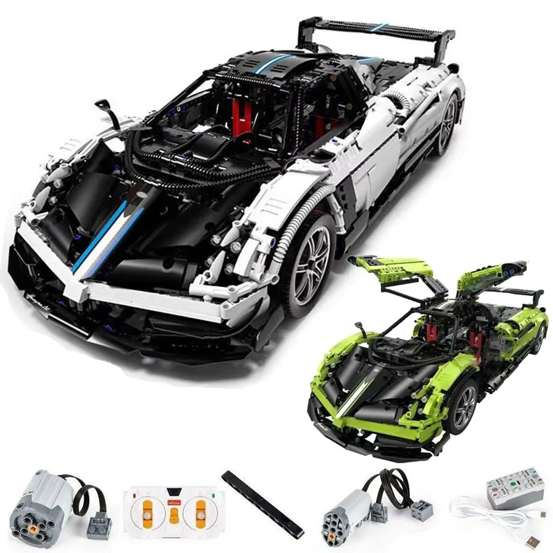 Moc High-Tech 1/8 Pagani Huayra Bc Building Blocks Car Super Speed Sports Racing Car Bricks Veicoli Giocattolo Per Bambini Modelli Regalo
