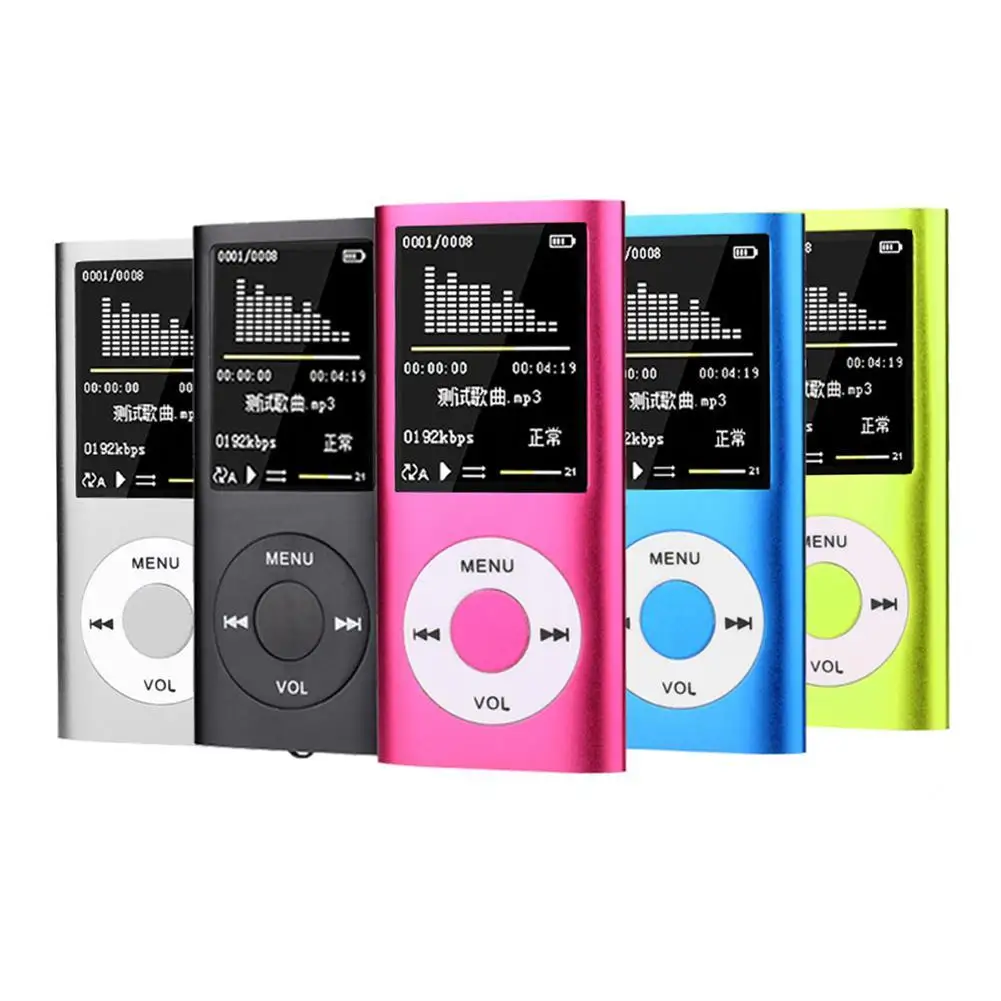 Nuovo Lettore Mp3 Da 1.8 Pollici Che Riproduce Musica Con Radio Fm Lettore Video Ebook Batteria Ricaricabile Audio Video Portatile