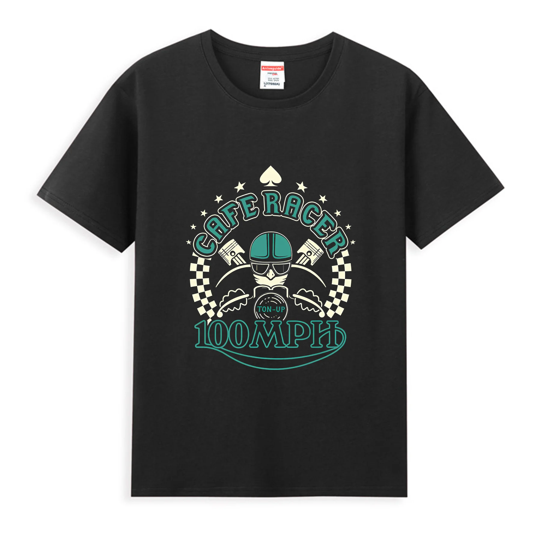 Cafe Racer Racing Moto Biker Custom Race Retro Triumph Bsa Motard T-Shirt