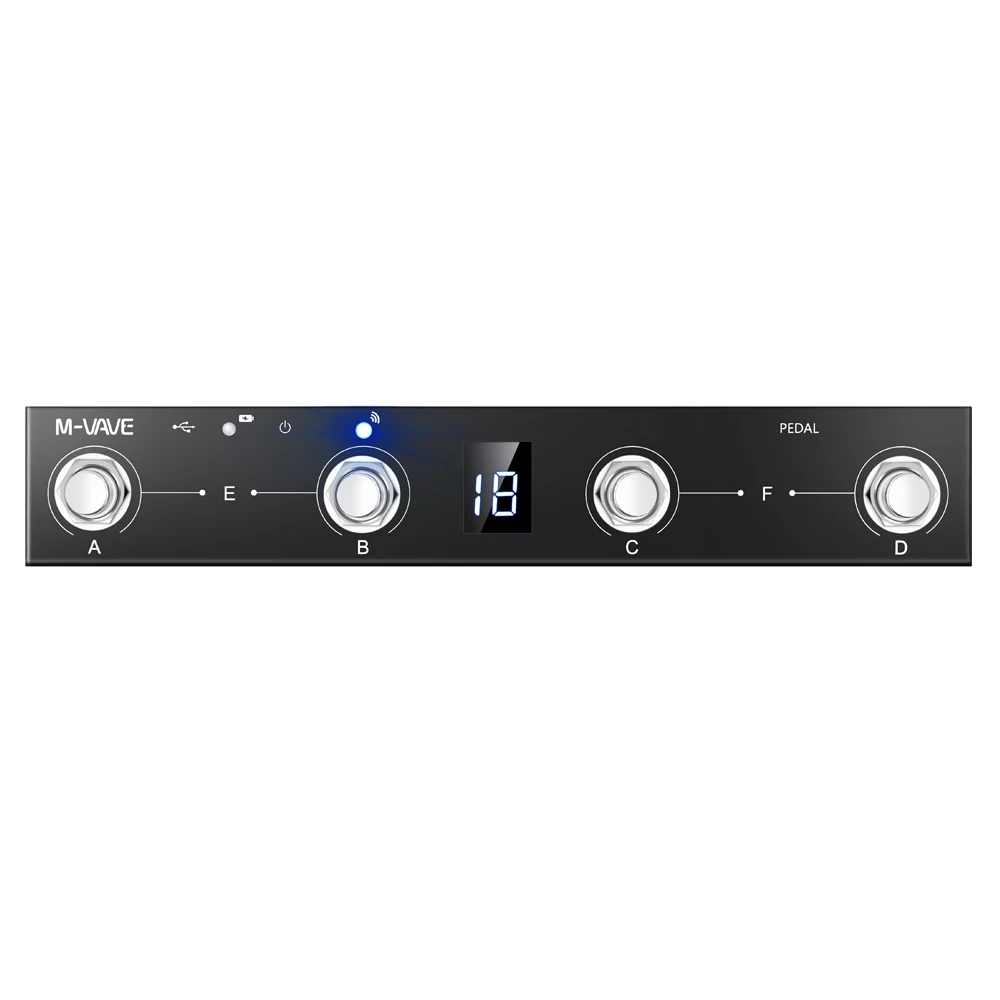 M-Vave Wireless Midi System Accessori Per Chitarra Midi Controller Tuta Programmabile Per Bias Fx 2/Pedale Di Espressione Ms-50G/G1Xon