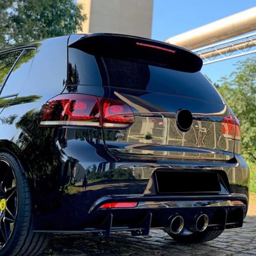 For Volkswagen Golf 6R Tail Lip Rear Blade Wind Blade Spoiler Modification