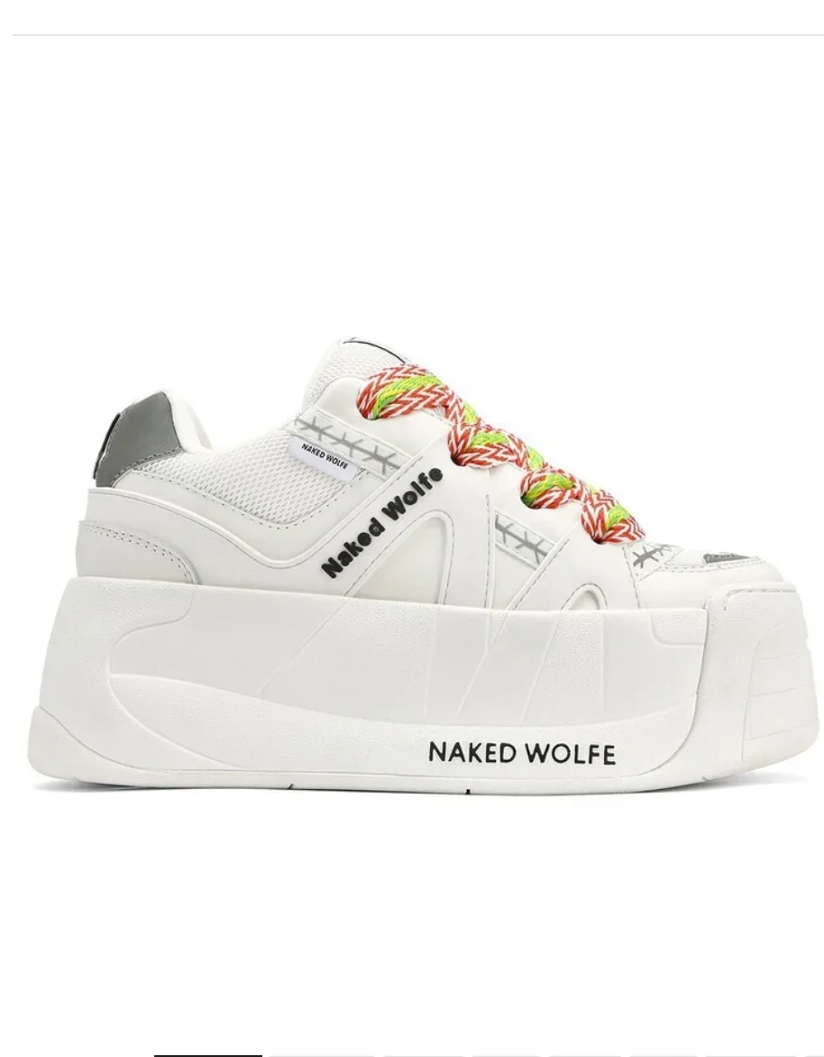 Naked Wolfe Slider Platform Sneaker Lady Suede Mesh Platform Skate Outsole Sneaker Chunky Lace Up Slider Acquista Lady Designer