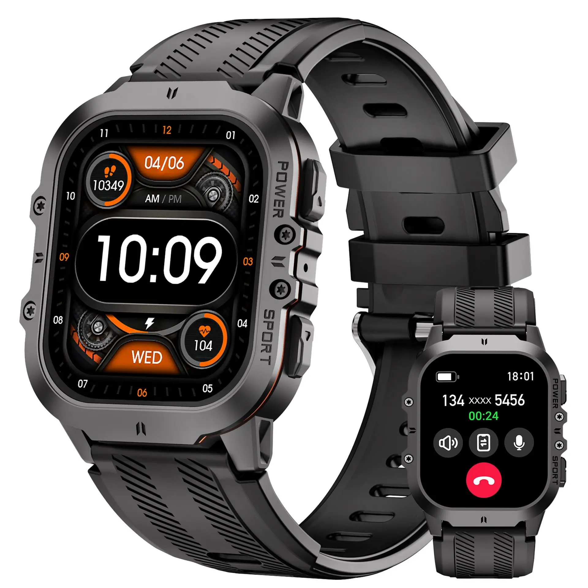Per Unihertz 8849 Tank 3 Pro Tank Mini 1 Tank 2 3 Smart Watch Modalità Sportive Bluetooth Call Smartwatch 1.96 "Orologio Da Polso Da Esterno