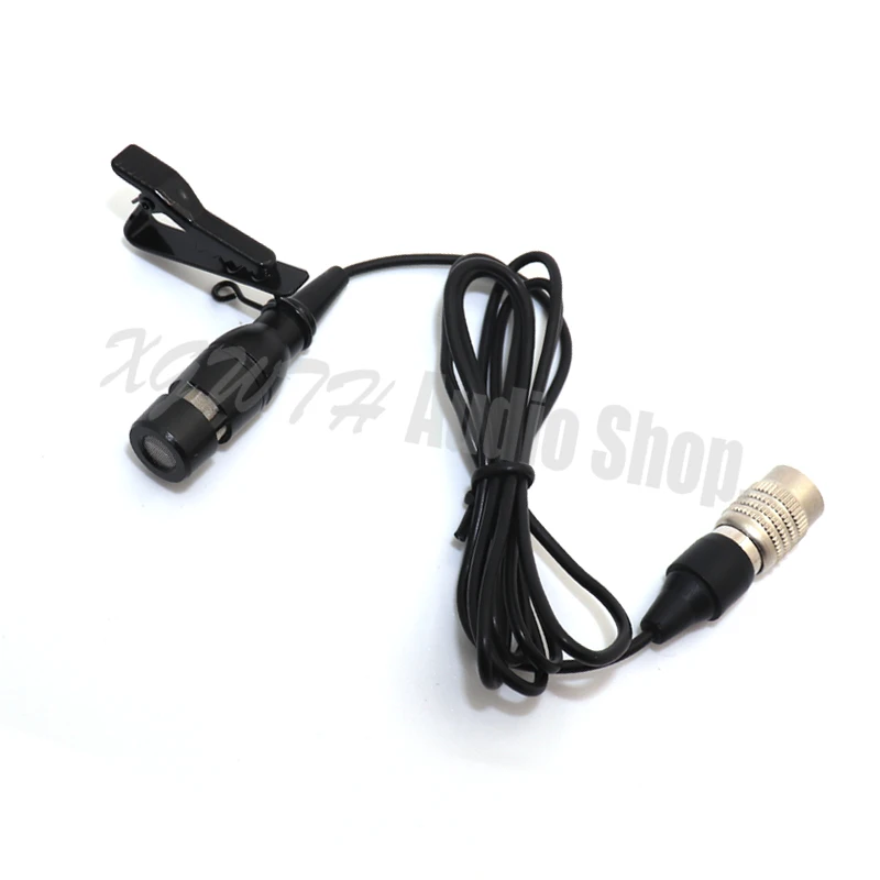 Lavalier Risvolto Clip-On Unidirezionale Hypercardioid Condensatore Conferenza Microfono Microfono Per Audio Technica Wireless Hirose 4 Spille