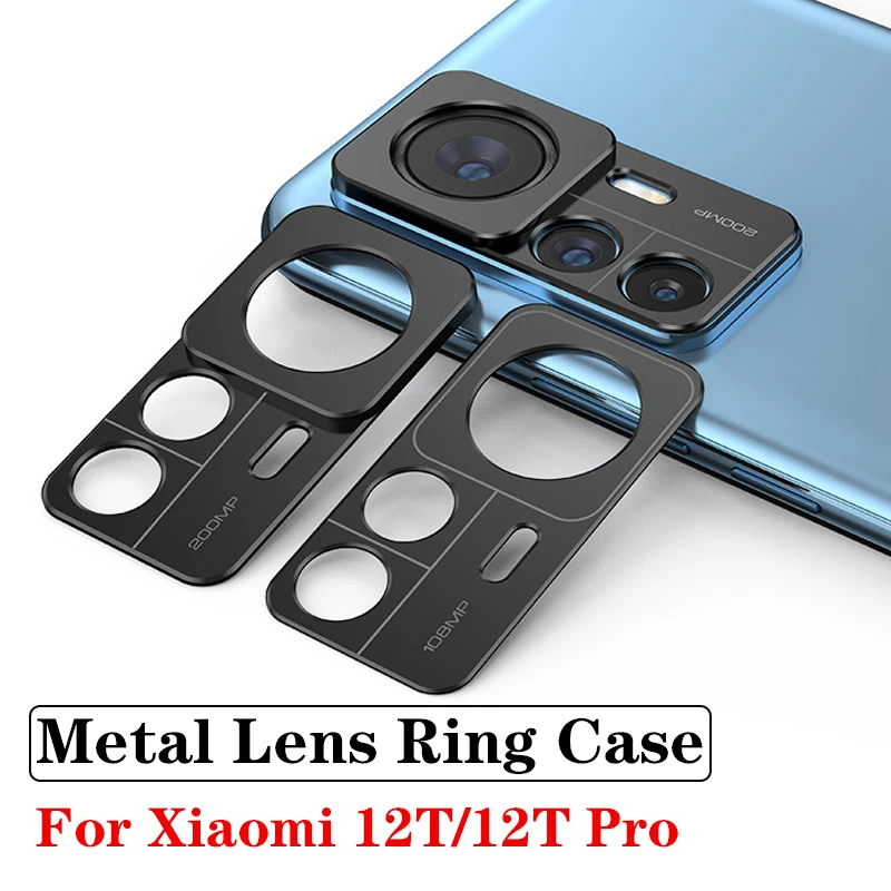 Lega Camshield Camera Lens Bezel Hollow Metal Cover Case Per Xiaomi Mi12T 12T Pro Mi12 S 12Tpro Camguard Lens Hole Protector