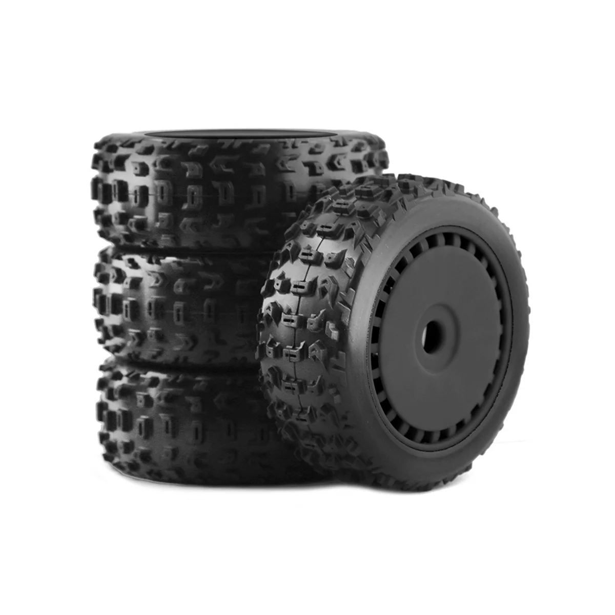 Per 1/8 Arrma Kyosho Buggy Hsp Electric Yue Oil Yue 17Mm Combiner Pneumatico Fuoristrada, Nero