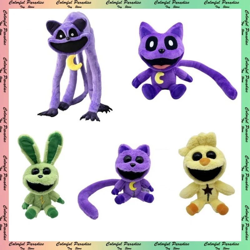 Smiling Critters Peluche Poppy Playtime Smiling Critters Peluche Purple Hopscotch Catnap Bearhug Plushie Doll Regali Farciti