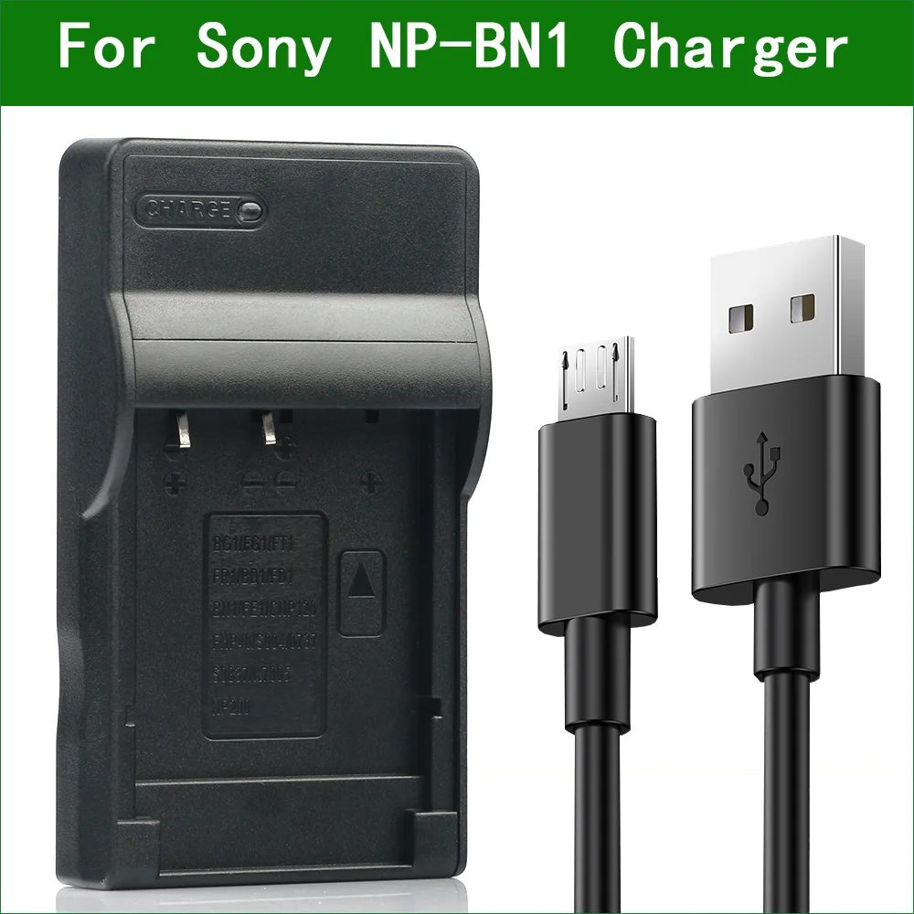 Lanfulang Caricabatteria Usb Per Sony Np-Bn1 Npbn1 Bc-Csn E Cyber-Shot Dsc-Wx150 Dsc-Wx30 Dsc-Wx50 Dsc-W390 Dsc-W350