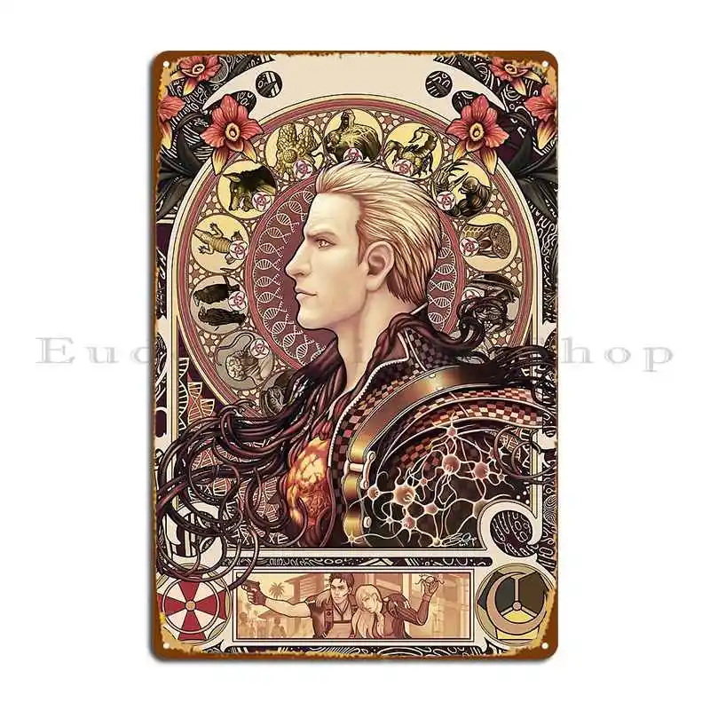 Biohazard Zodiac Metal Sign Retro Wall Decor Pub Stampa Stampa Tin Sign Poster
